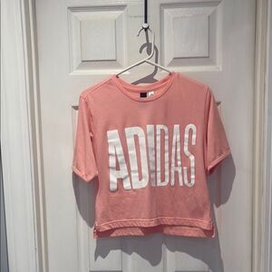 Adidas Coral Cropped Tee SZ Xsmall